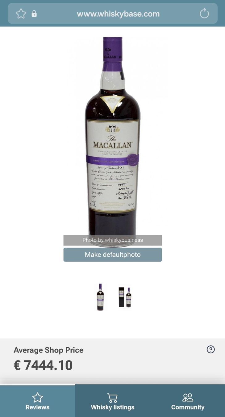 Macallan Bevande alcoliche: Macallan 1997 14 Year Old Single Cask #16946 Easter Elchies – Nuovo (secondo la descrizione) da Bouveret venduto da Exclusive_Spirits 3