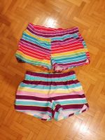 2 Shorts de bain Tribord rayé multicolore taille 12 ans