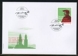 2019, FDC, Hldrich Zwingli – 500 Jahre Reformatio (Nr. 1733)
