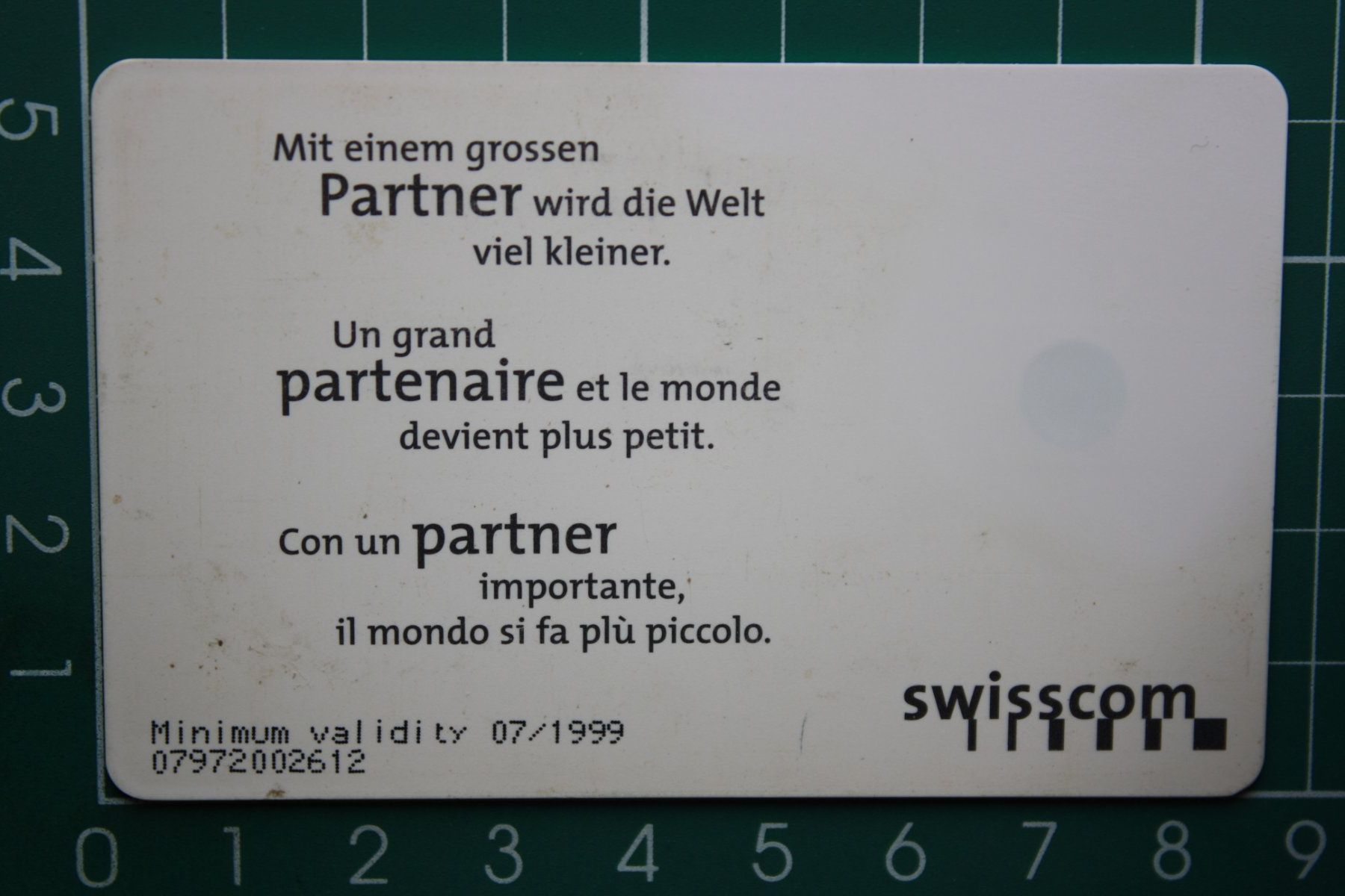 Swisscom Schede telefoniche: swisscom taxcard /geschenkkarte – Usato da Laupen BE venduto da Gufi57 1