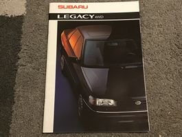 Subaru Legacy 4WD Verkaufsprospekt 34 Seiten o. Jahrgang