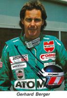 Postkarte, Formel 1, Gerhard Berger