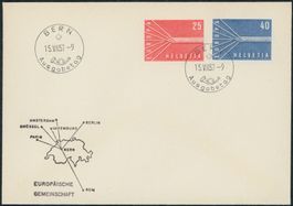 1957 - Europa - Ersttagsbrief FDC ET