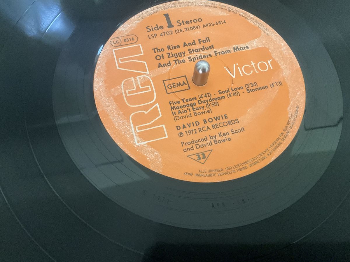 Dischi in vinile: David Bowie -ZIGGY STARDUST – Usato da Steffisburg venduto da miatigi 3