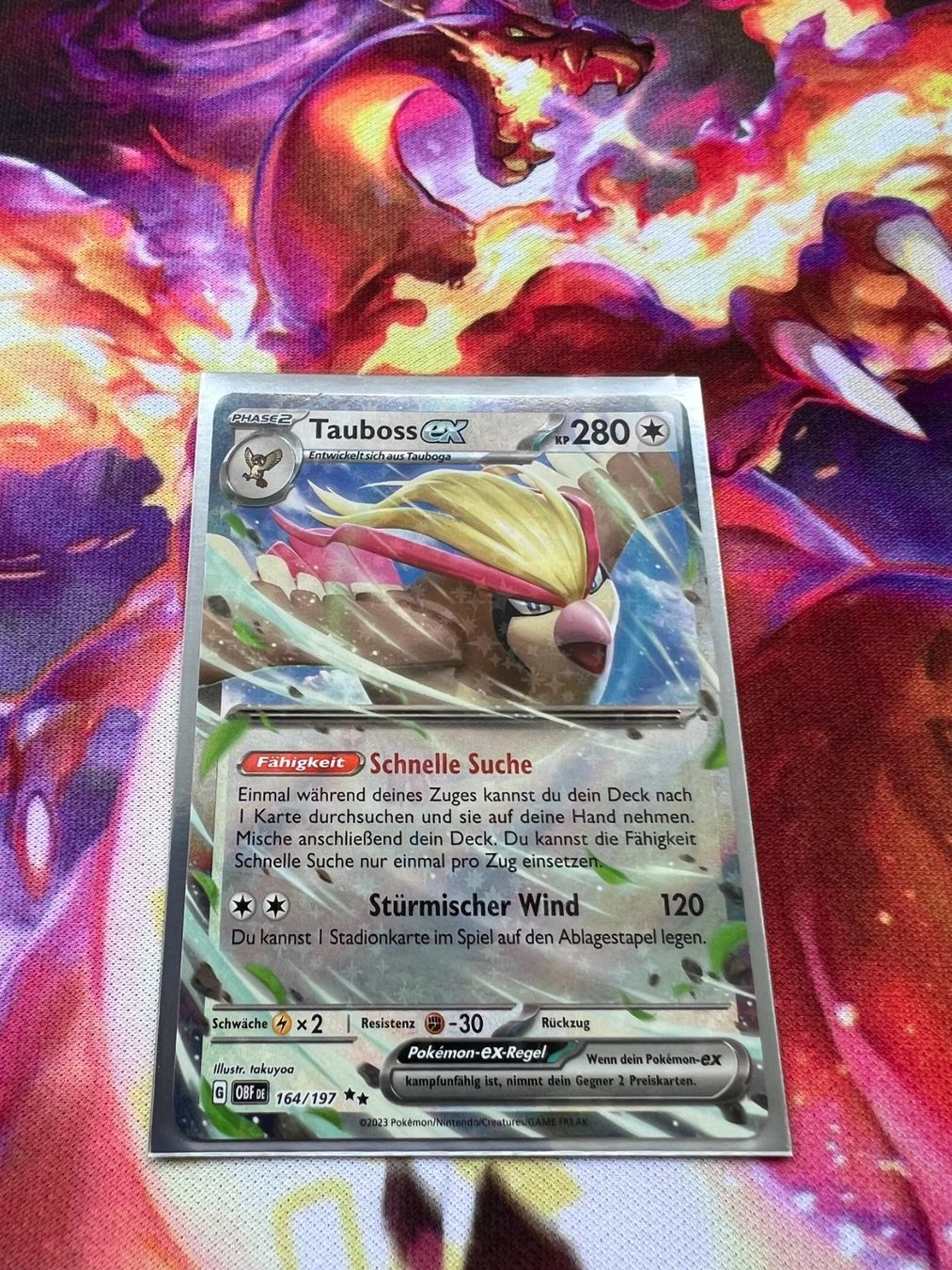 Pokémon Carte collezionabili: Tauboss ex (OBF 164) / Obsidianflammen – Nuovo (secondo la descrizione) da Bülach venduto da CherryBlu