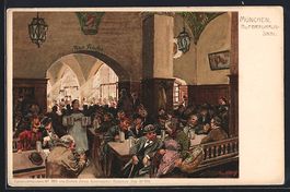 Paul Hey: München, Saal im Gasthof Hofb