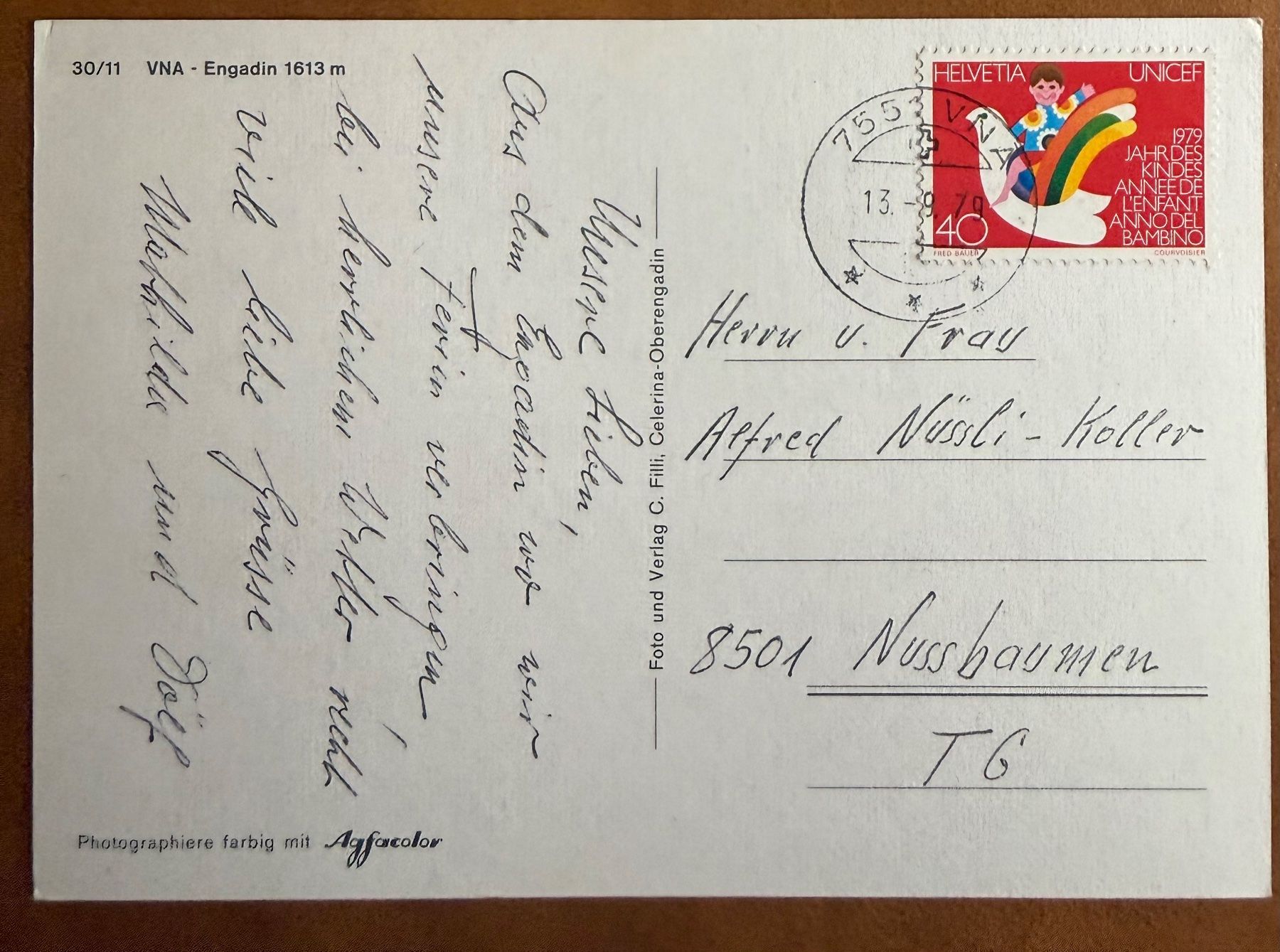 Cartoline postali: Vna -Engadin AK – Usato da Lutry venduto da Ediego 1