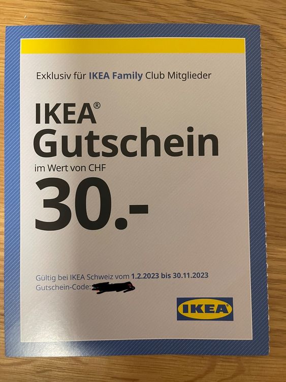 Ikea Gutschein 30.- | Kaufen Auf Ricardo