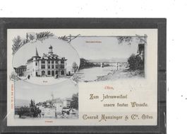 SO Olten 1900 mit Post (UPU-Marke)