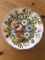 C.S. Castelli Keramik-Wandplatte mit Blumen – Italien