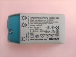 OSRAM HALOTRONIC HTM 105/230-240 Trafo, 35-105W, gebraucht