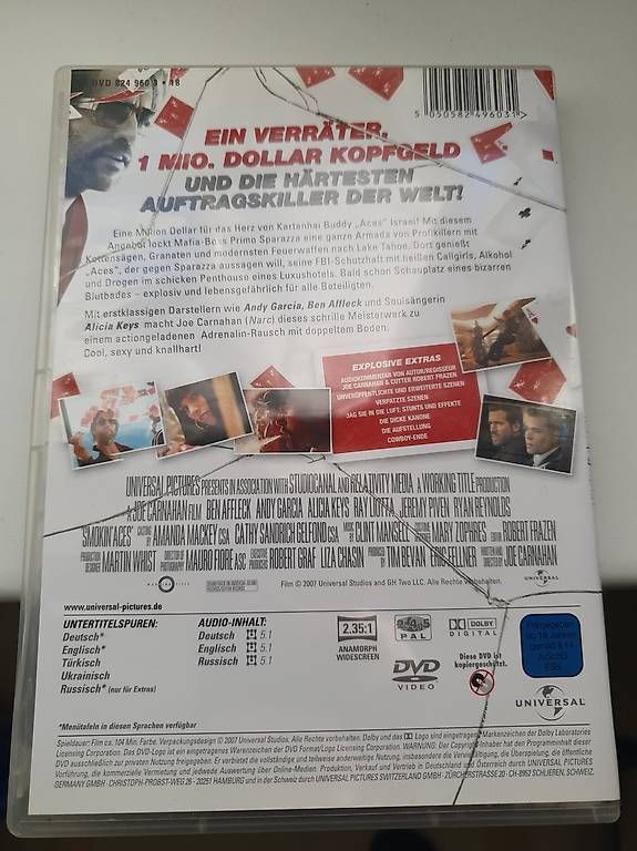 Tutti i DVDs: DVD - Smokin Aces – Usato da Widnau venduto da El_Capitan5 1