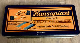 Antike Blechdose Hansaplast Nr. 2760 Beiersdorf