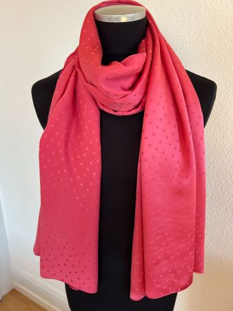 Colora Schal, 100% Seide, Dunkelrosa, NEU