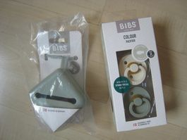 BIBS Nuggi / Schnuller 6+ Months Size 2 & Schnuller Etui NEU
