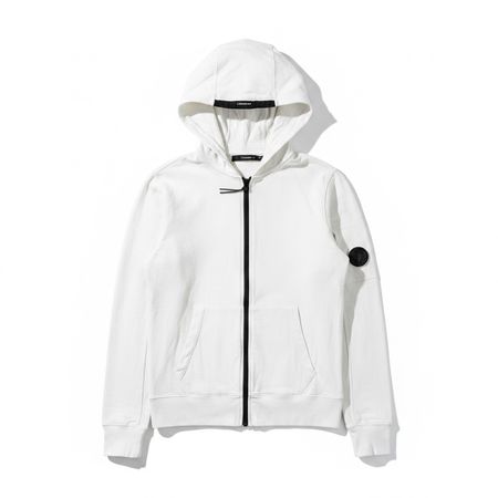 Veste Zippée à Capuche C.P. Company Lens Blanc - M #1