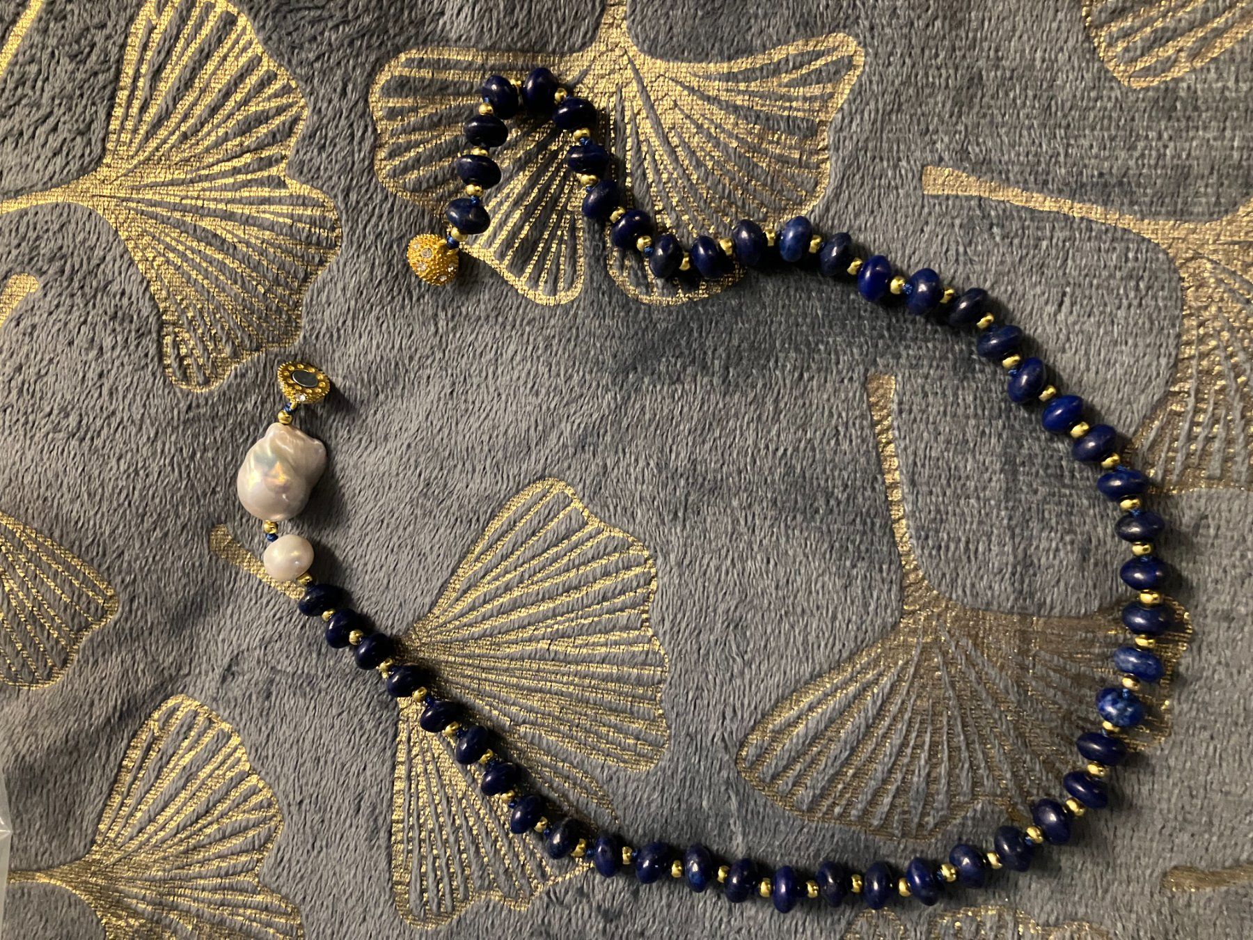 Catenine: Perle Lapislazuli Halskette Collier Lapis-lazuli Edelstein – Nuovo (secondo la descrizione) da Prilly venduto da ilyria73 8