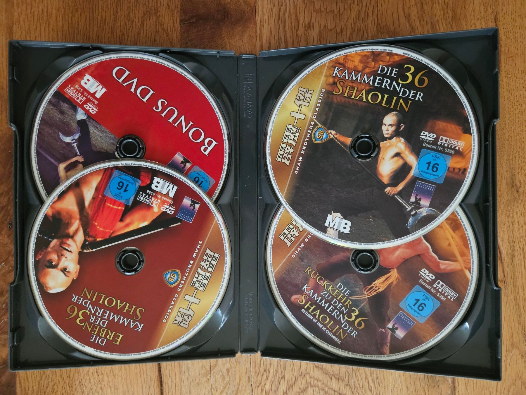 Alle DVDs: Die 36 Kammern der Shaolin Trilogie – Gebraucht aus St.Gallen von Capsule_Corporation 2