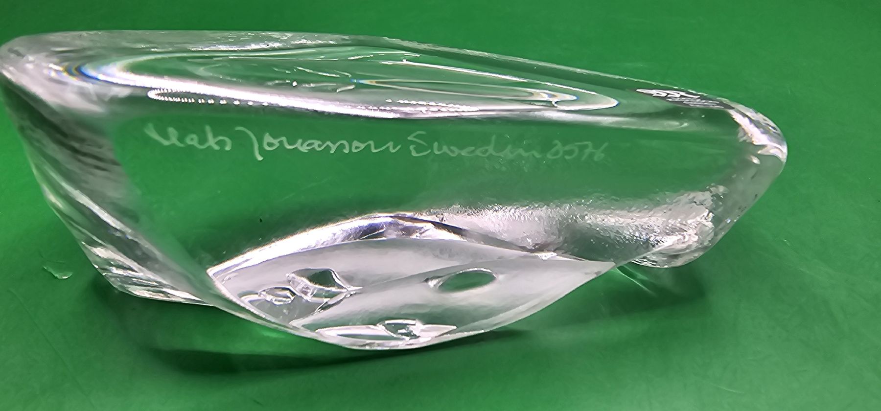Figuren: Mats Jonasson Delfin Glas Skulptur Figur – Gebraucht aus Zürich von Daniela51 2