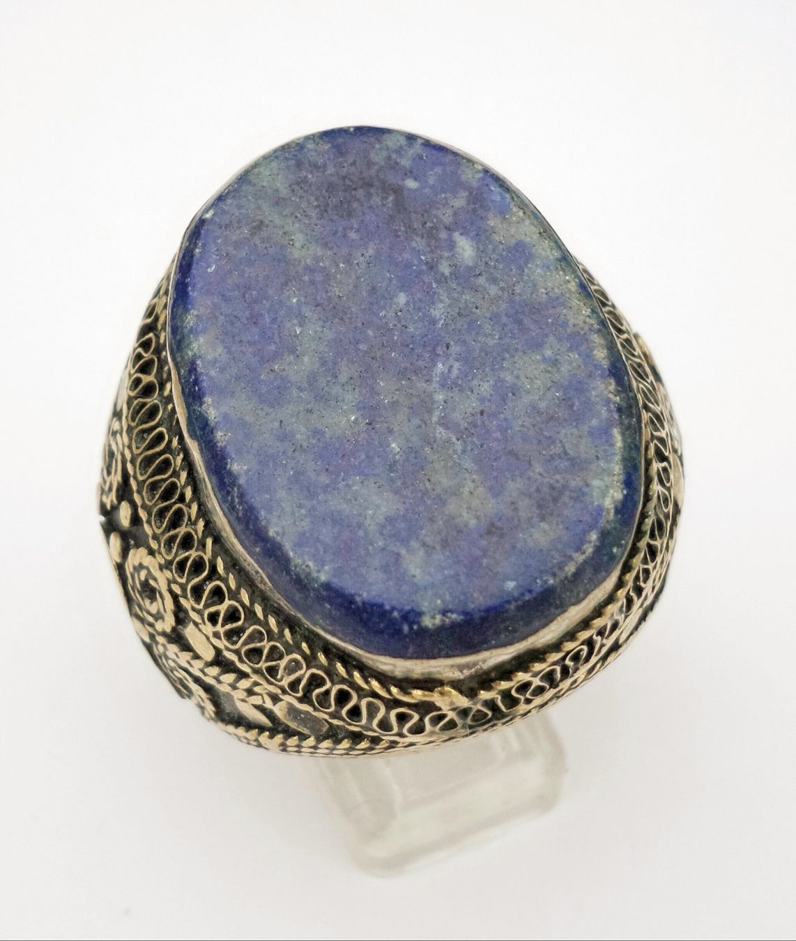 Anelli: Ring mit Lapis Lazuli und Koralle Grösse 59 – Nuovo (secondo la descrizione) da Zürich venduto da ben_mn5h 2