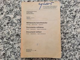 Militärische Schriftstücke - Formelles - Abkürzungen- Signat