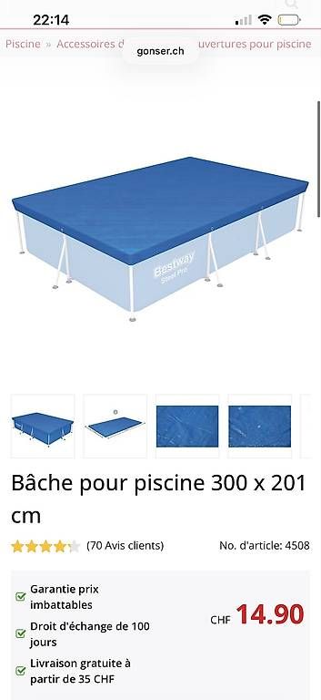 Piscine: Piscine BESTWAY 300x201x66 – Usato da Grand-Lancy venduto da Dsfo 3