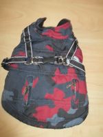 WARMER HUNDEMANTEL MIT INTEGRIERTEM GESCHIR RÜCKENLÄNGE 27CM