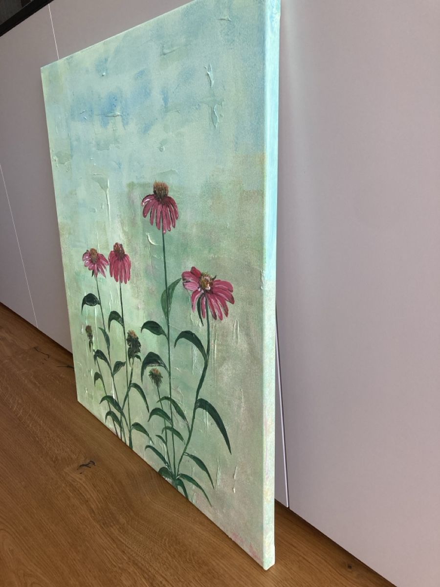 Dipinti: Acrylbild Echinacea – Nuovo (secondo la descrizione) da Winkel venduto da soblu01012 1