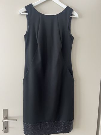 Etuikleid schwarz mit Pailletten, Laura Ashley, 1x getragen
