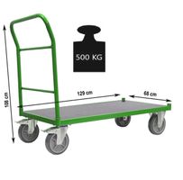 Plattformwagen Transportwagen Rollwagen 500kg 119x59cm Handw