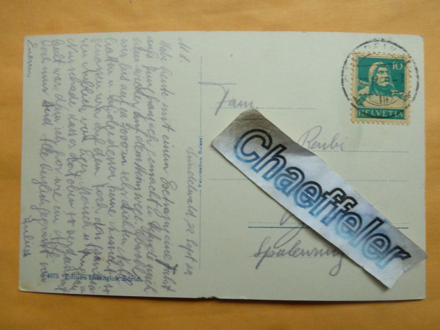 Cartoline postali: 1929 Jungfraubahn, Berghaus und Station- – Usato da Zürich venduto da Chaeffeler 1