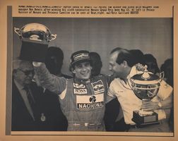 Automobil Formel-1, Ayrton Senna, Brasilien, 17 x 21 cm