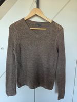 Ajour Pullover Damen S (in braun)