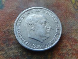 ESPAGNE  10  Centimos  1959  (Z)