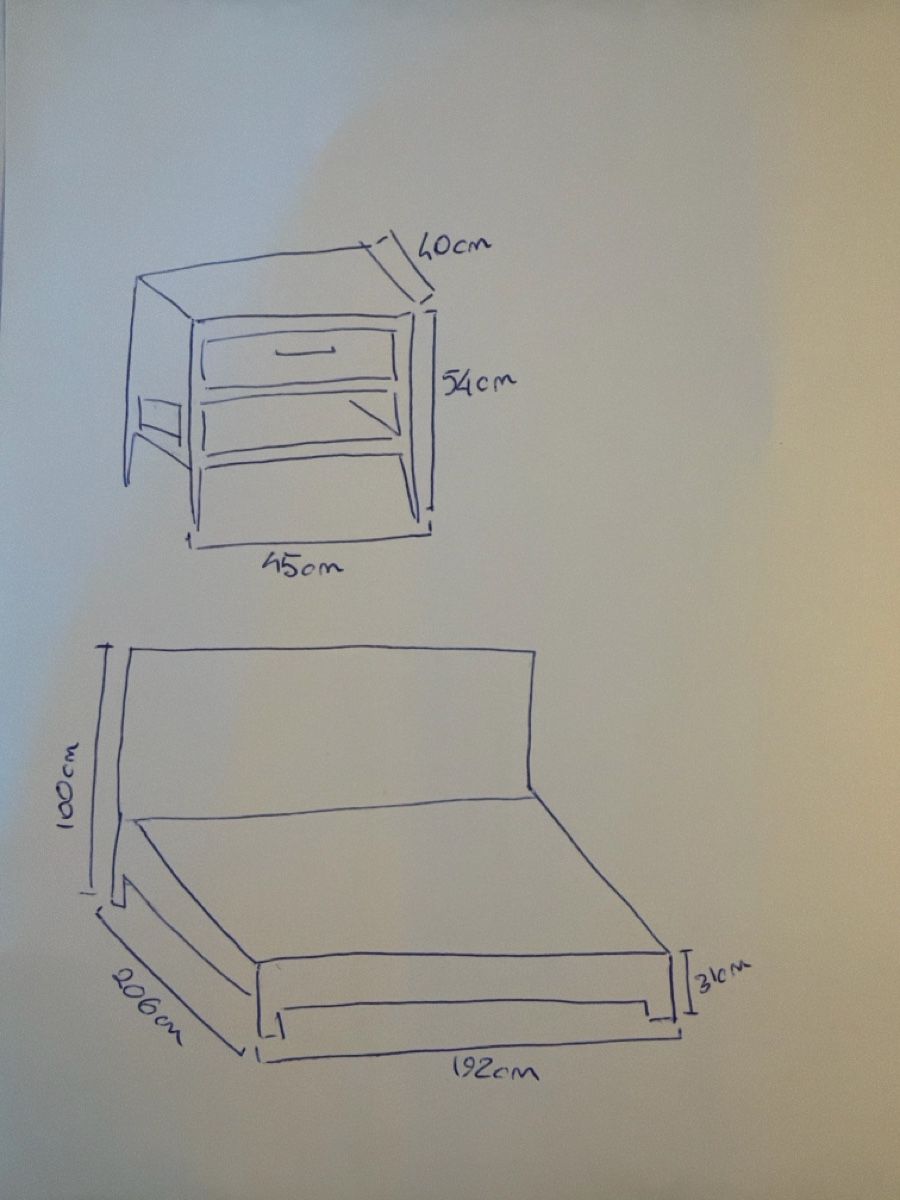Lits: Double bed – D'occasion à Wallisellen par marianna.rosso333 5