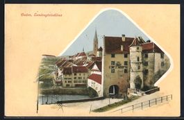 Baden, Landvogteischloss mit gedeckter B