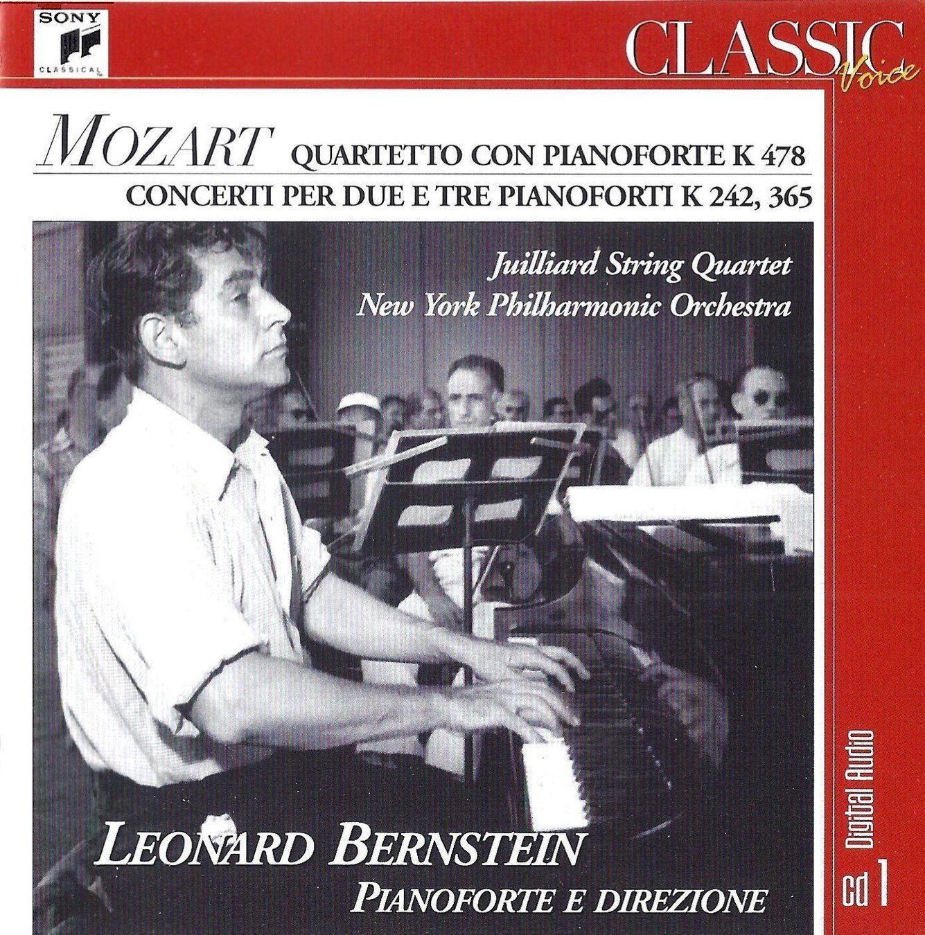 CDs: Leonard Bernstein MOZART Juilliard Quartet Klassik CD – Gebraucht aus Kandergrund von Sososo