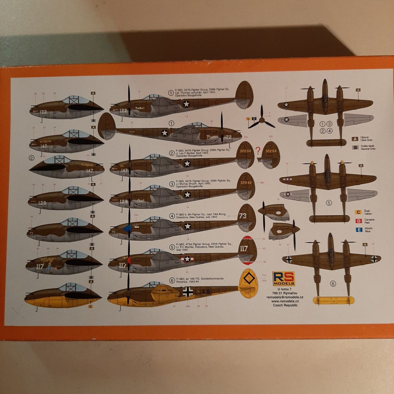 Lockheed Kit di modellismo & Modellini statici: 1839 ... Lockheed P-38 G Lightning ... RS 92127 – Usato da Bonstetten venduto da Benibanny59 1