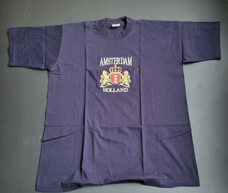 T-Shirt Shirt Amsterdam Dunkelblau M Neu