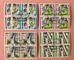 Nr.B268/B269/B270/B271  BRIEFMARKEN GESTEMPELT