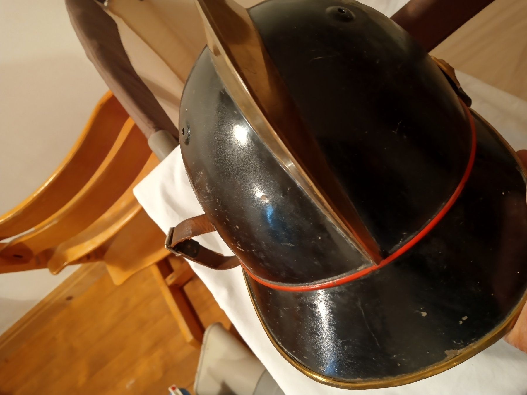 Feuerwehr: Feuerwehrhelm Schweiz  Metall – Gebraucht aus Prez-vers-Siviriez von Monija70 2