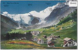 Saas-Fee - Generalansicht - Litho