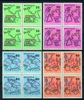 1988, Pro Juventute, Viererblöcke **