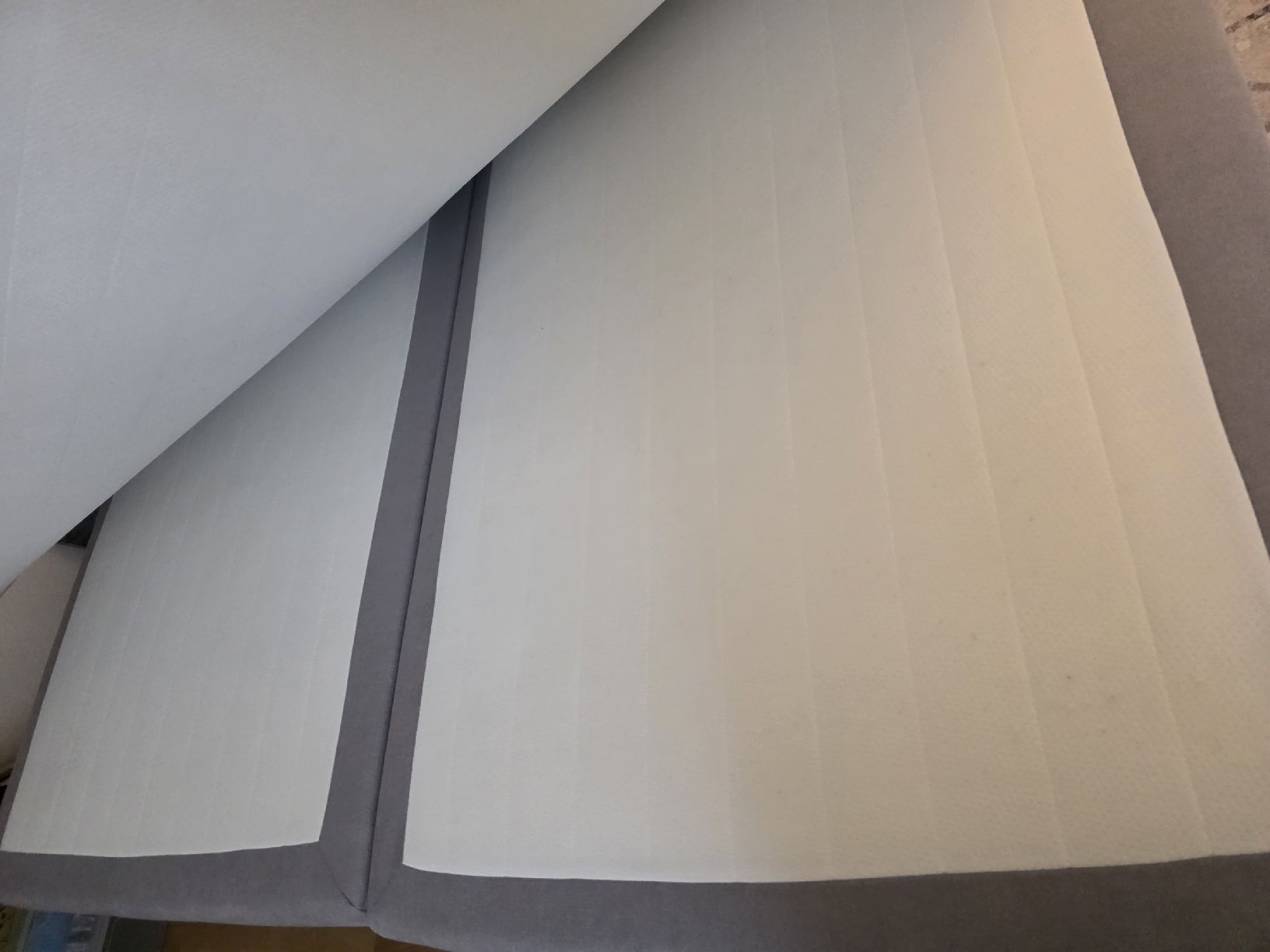 Letti: Boxspringbett grau mit Kopfteil – Usato da Adlikon venduto da Tami2019 4