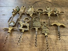 Zapfenzieher mit Messinggriffen 11 Ex