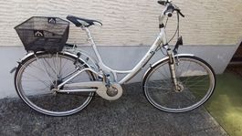 Damen Fahrrad Velo Silber mit Korb voll gefedert gebraucht