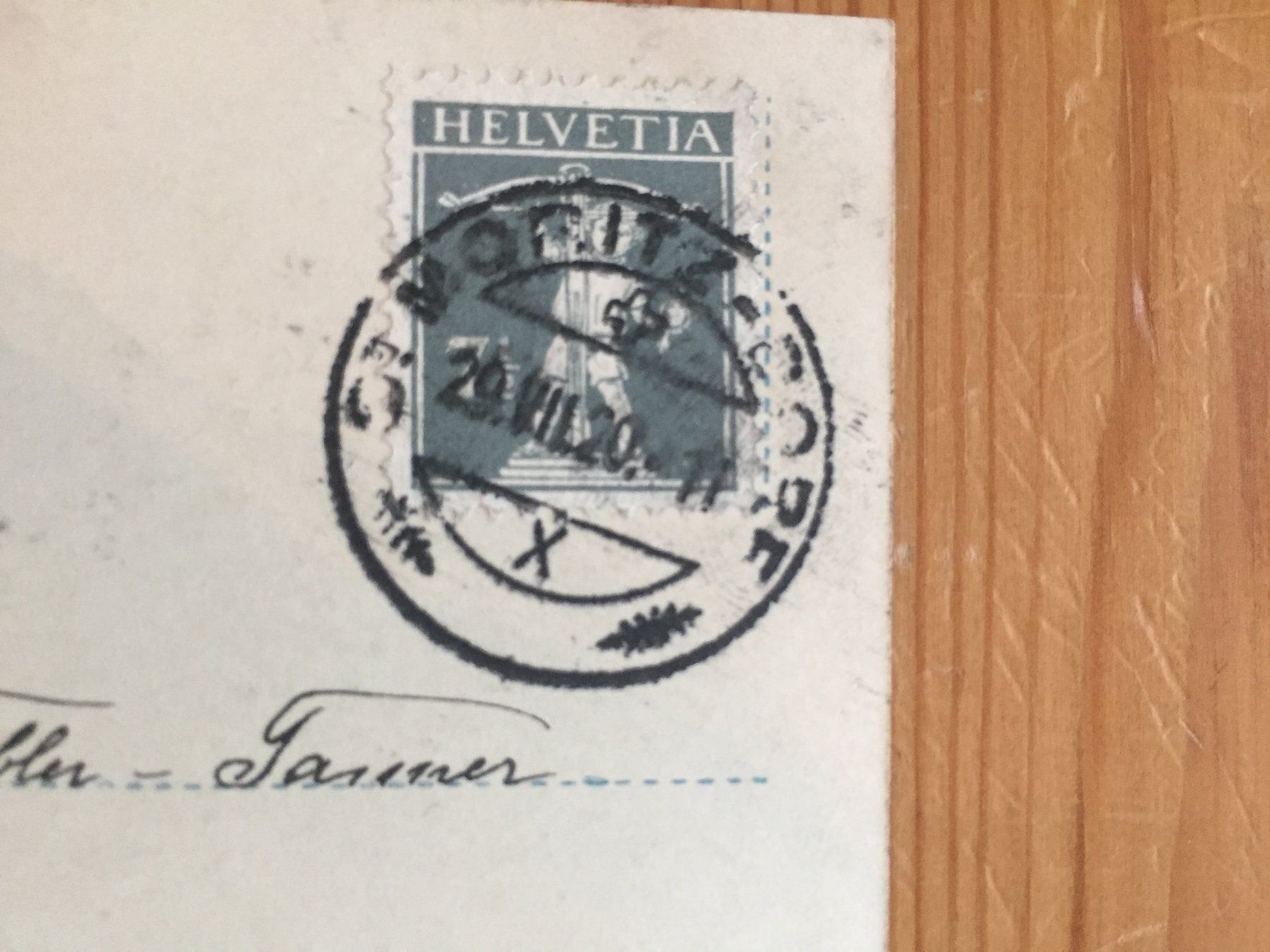 Cartoline postali: St. Moritz - Piz Surley - AK 1920 – Usato da Oberuzwil venduto da Henri09 1