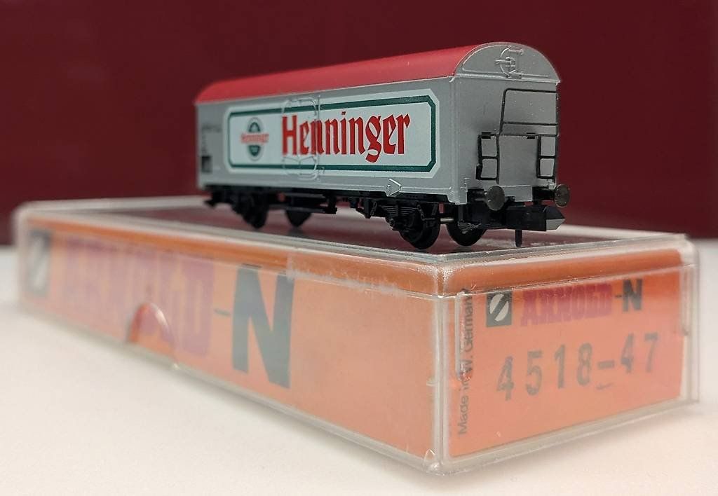 Arnold Modellini di ferrovie: Spur N Kühlwagen "Henninger" – Usato da Reinach BL venduto da angus74 3