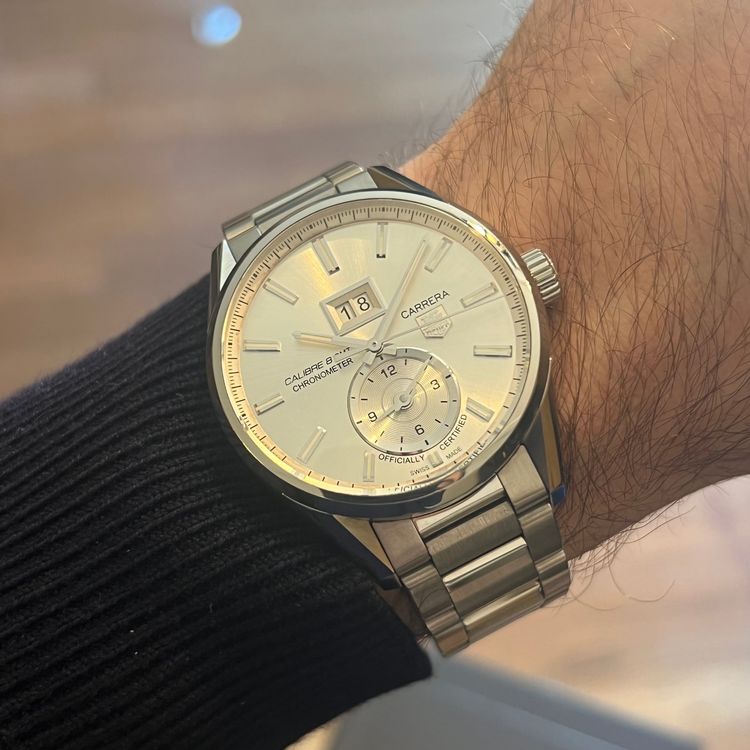 Tag Heuer Orologi: TAG Heuer Carrera Caliber 8 GMT Grande Date Full Set WAR5011 – Usato da Carouge GE venduto da Watchaser 3