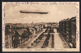 Rendsburg, Grafenstrasse mit Kaserne und